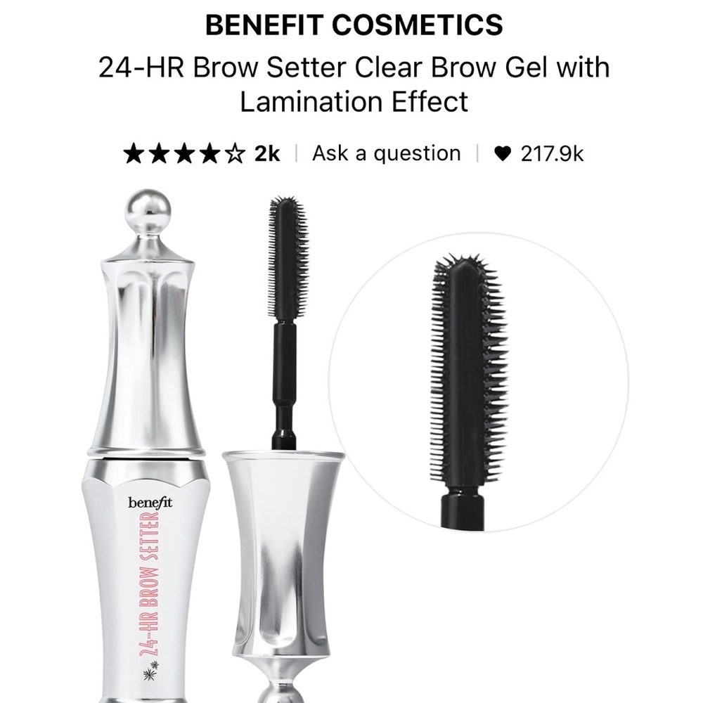 Benefit brow gel (both)